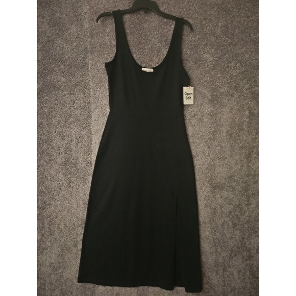 Open Edit Dresses & Skirts - NWT Open Edit Womens Black Stretch Midi Tank Style Dress SMALL